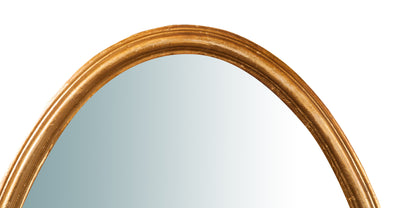 Biscottini Specchiera da parete verticale/orizzontale in legno finitura foglia oro anticata L72XPR4,5XH122 cm Made in Italy