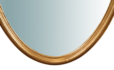 Biscottini Specchiera da parete verticale/orizzontale in legno finitura foglia oro anticata L72XPR4,5XH122 cm Made in Italy