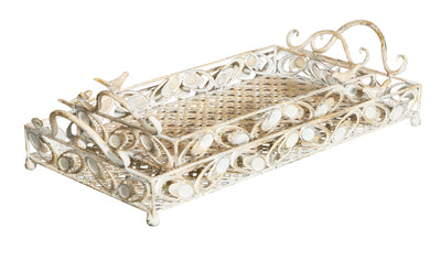 Biscottini Set di due vassoi in ferro