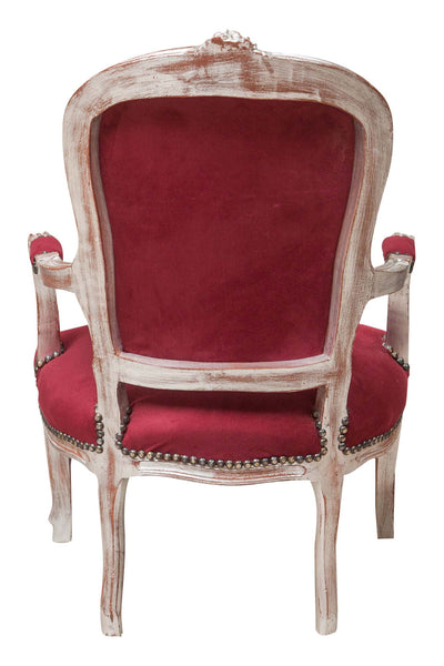 Biscottini Poltrona stile francese Luigi XVI in legno massello di faggio XVI, faggio,