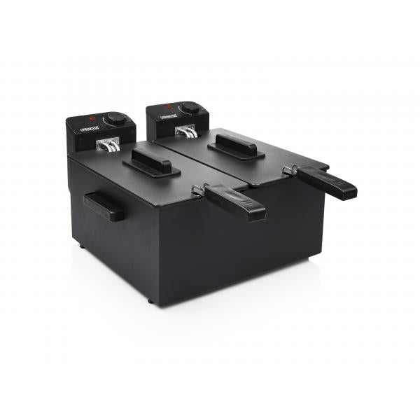 Princess Friggitrice A Olio Doppia 2x3lt Acciaio Inox Nero 3600w