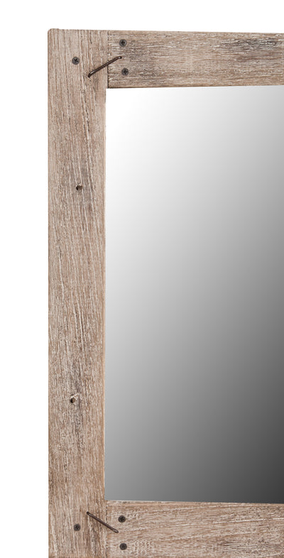 Biscottini Specchio da parete in legno massello RUSTICO effetto antico dipinto Offerta