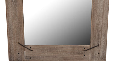 Biscottini Specchio da parete in legno massello RUSTICO effetto antico dipinto Offerta