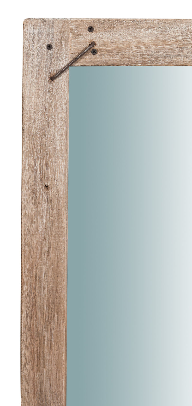 Biscottini Specchio da parete in legno massello RUSTICO QUADRATO effetto antico dipinto