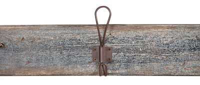 Biscottini Attaccapanni da parete in legno massello L57,5XPR7XH14 cm massello, dipinto