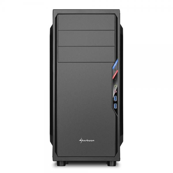 Case Sharkoon VS4-V - Atx, Micro/Mini Atx - Alimentatore NON presente - 2 porte USB 3.0 frontali, audio in/out - Nero