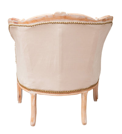 Biscottini Poltrona stile francese Luigi XVI in legno massello di faggio L80XPR82XH94 cm