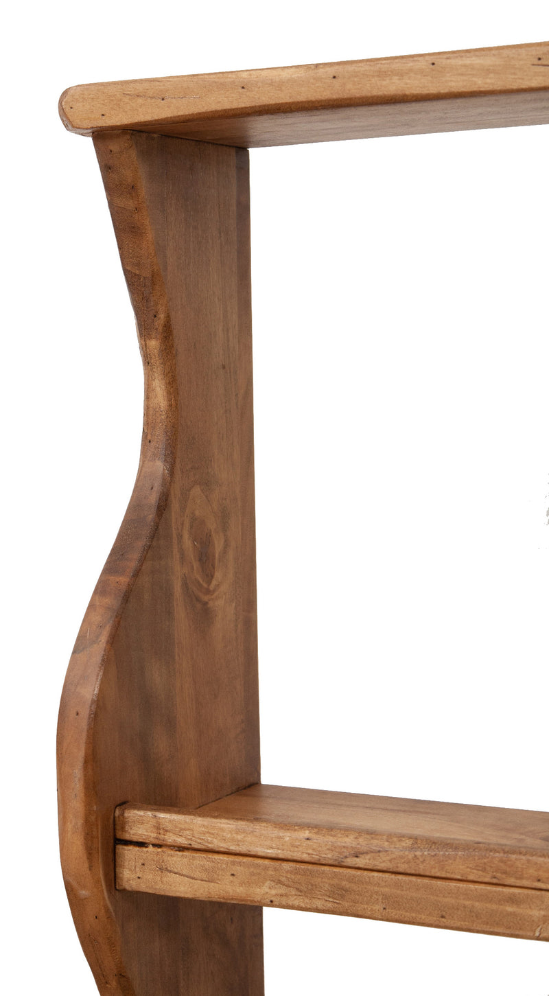 Biscottini Piattaia in legno massello di tiglio finitura naturale L53xPR20xH68 cm. Made in Italy