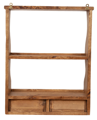 Biscottini Piattaia in legno massello di tiglio finitura naturale L53xPR20xH68 cm. Made in Italy