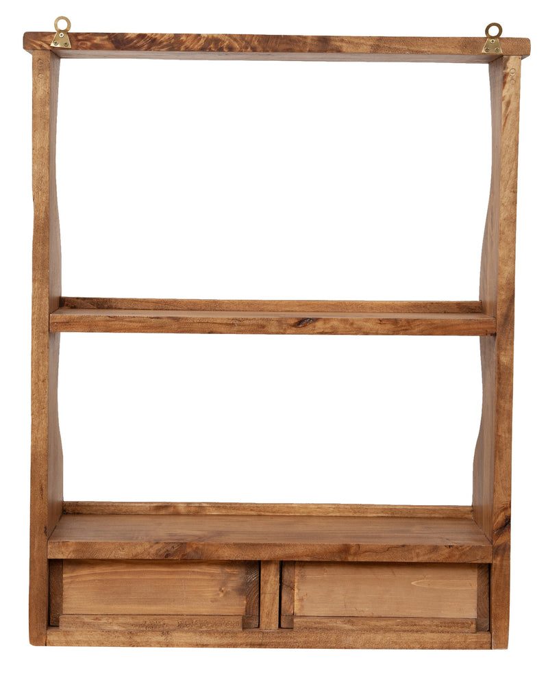 Biscottini Piattaia in legno massello di tiglio finitura naturale L53xPR20xH68 cm. Made in Italy