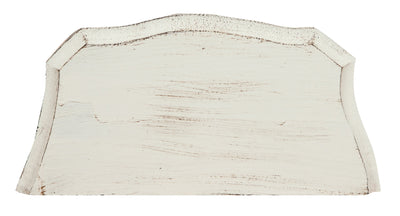 Biscottini Mensola a muro in legno finitura bianco anticato L30XPR15XH27 cm Made in Italy.