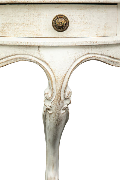 Biscottini Mensola a muro in legno finitura bianco anticato L43xPR21xH39 cm Made in Italy