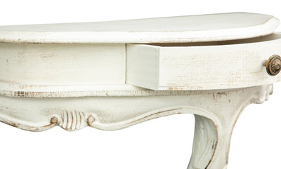 Biscottini Mensola a muro in legno finitura bianco anticato L50xPR24xH40 cm Made in Italy