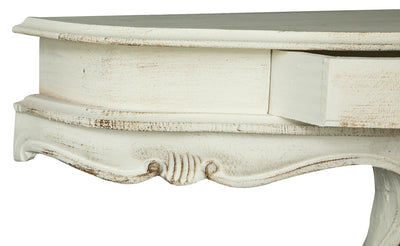 Biscottini Mensola a muro in legno finitura bianco anticato L50xPR24xH40 cm Made in Italy