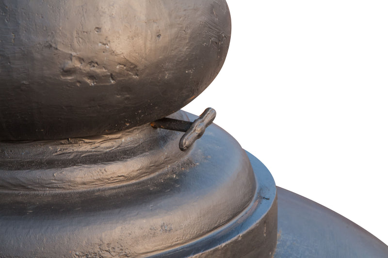 Biscottini Camino Stufa braciere a cipolla in fusione di ghisa Molto solido robusto