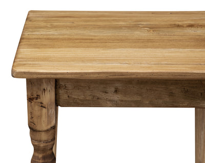 Biscottini Tavolo Country in legno massello di tiglio L70xPR70xH78 cm. Made in Italy