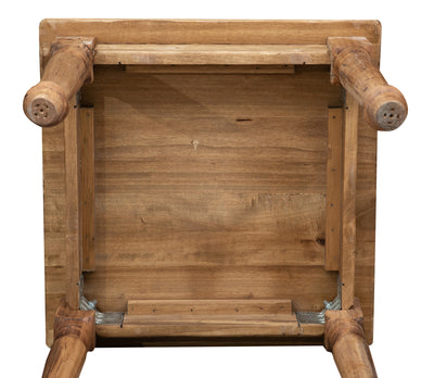 Biscottini Tavolo Country in legno massello di tiglio L70xPR70xH78 cm. Made in Italy