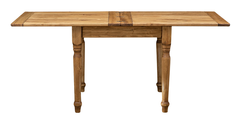 Biscottini Tavolo Country allungabile in legno massello di tiglio L90xPR90xH80 cm. Made in Italy