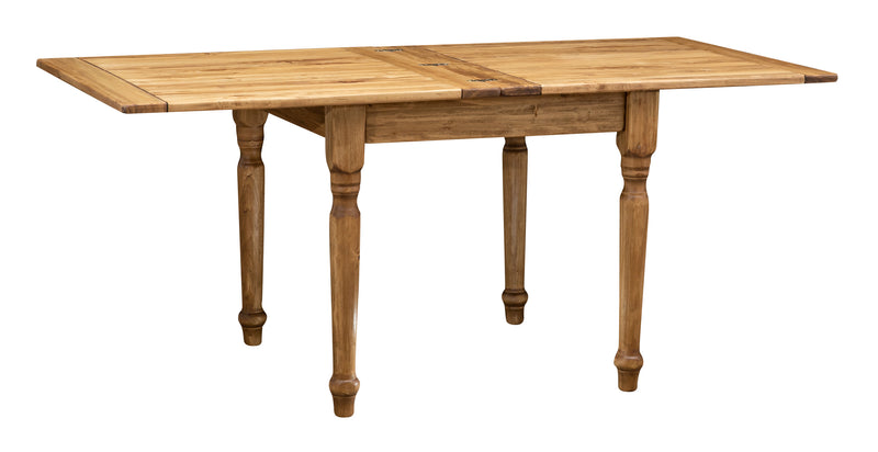 Biscottini Tavolo Country allungabile in legno massello di tiglio L90xPR90xH80 cm. Made in Italy