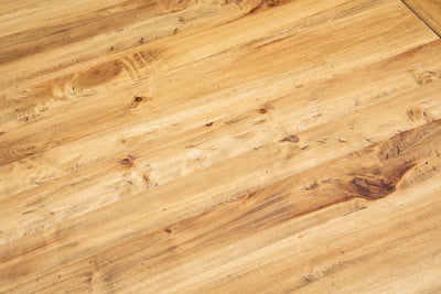 Biscottini Tavolo Country allungabile in legno massello di tiglio L90xPR90xH80 cm. Made in Italy