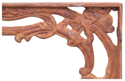 Biscottini Mensola Vintage in ghisa finitura ruggine L23xPR4xH28 cm Reggi realizzata