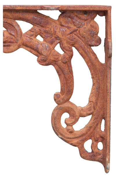 Biscottini Mensola Vintage in ghisa finitura ruggine L23xPR4xH28 cm Reggi realizzata