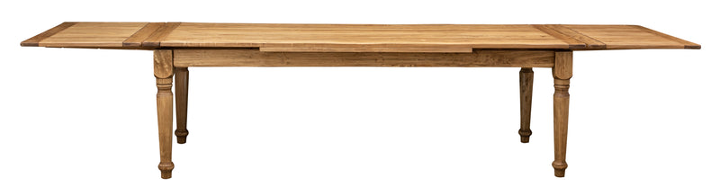 Biscottini Tavolo Country allungabile legno massello di tiglio finitura naturale. Made in Italy