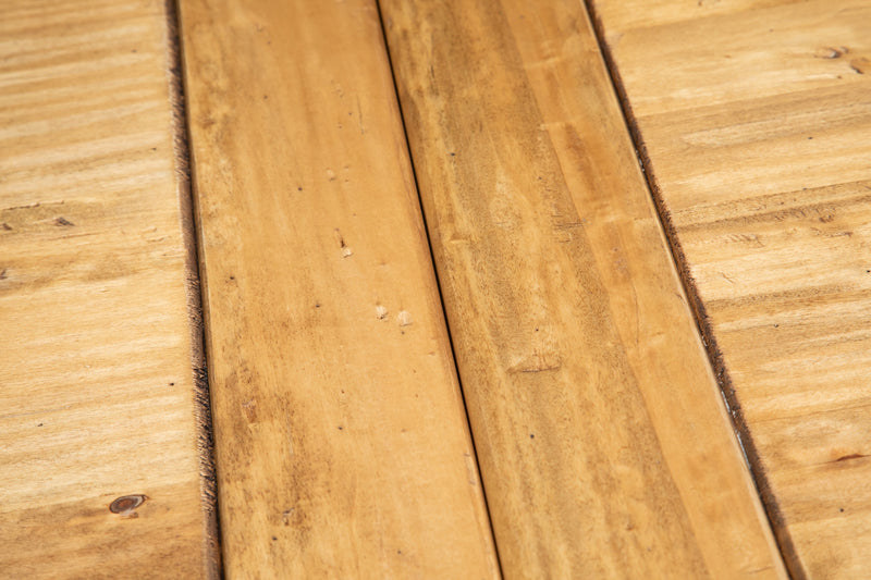 Biscottini Tavolo Country allungabile legno massello di tiglio finitura naturale. Made in Italy