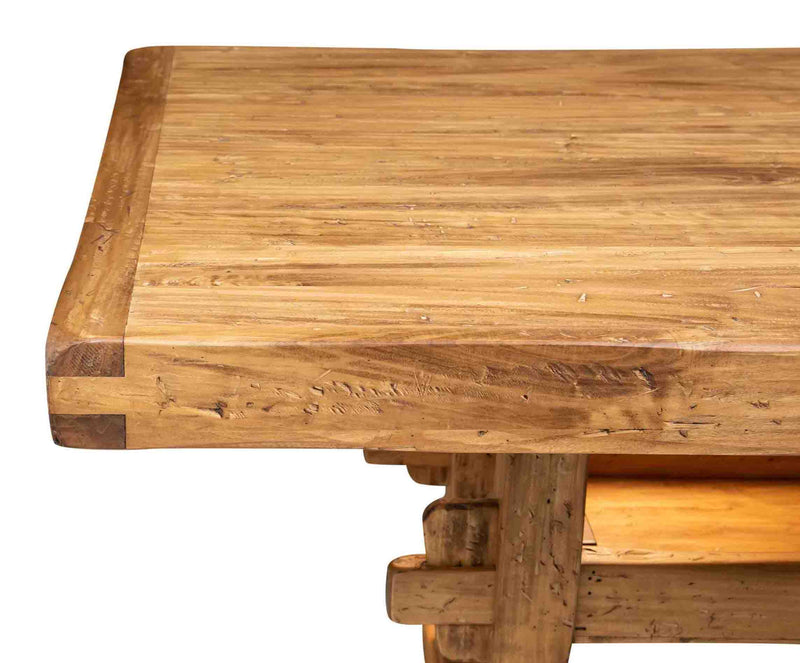 Biscottini TAVOLO COUNTRY RUSTICO IN LEGNO MASSELLO DI TIGLIO FINITURA NATURALE Offerta