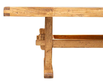 Biscottini TAVOLO COUNTRY RUSTICO IN LEGNO MASSELLO DI TIGLIO FINITURA NATURALE Offerta