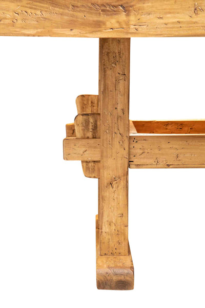 Biscottini TAVOLO COUNTRY RUSTICO IN LEGNO MASSELLO DI TIGLIO FINITURA NATURALE Offerta