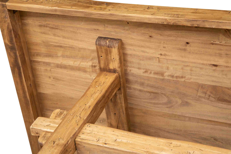 Biscottini TAVOLO COUNTRY RUSTICO IN LEGNO MASSELLO DI TIGLIO FINITURA NATURALE Offerta