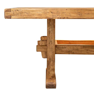 Biscottini TAVOLO RUSTICO IN LEGNO MASSELLO DI TIGLIO FINITURA NATURALE rettangolare