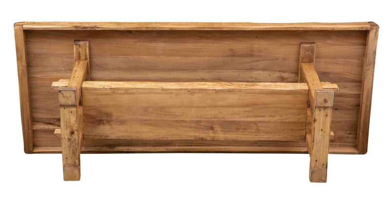 Biscottini TAVOLO RUSTICO IN LEGNO MASSELLO DI TIGLIO FINITURA NATURALE rettangolare