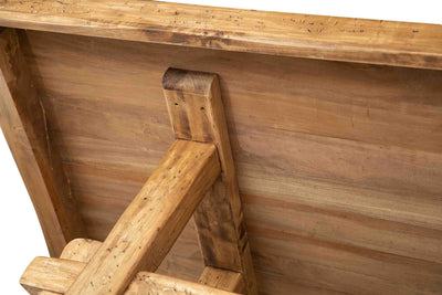 Biscottini TAVOLO RUSTICO IN LEGNO MASSELLO DI TIGLIO FINITURA NATURALE rettangolare