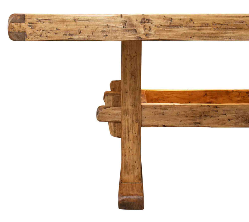 Biscottini TAVOLO COUNTRY IN LEGNO MASSELLO DI TIGLIO FINITURA NATURALE rettangolare