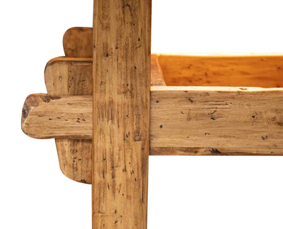 Biscottini TAVOLO COUNTRY IN LEGNO MASSELLO DI TIGLIO FINITURA NATURALE rettangolare