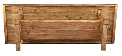 Biscottini TAVOLO COUNTRY IN LEGNO MASSELLO DI TIGLIO FINITURA NATURALE rettangolare