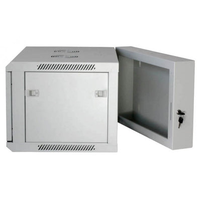 Armadio Rack 19'' a muro 12 unità due sezioni Grigio