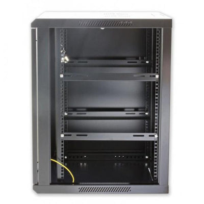 Armadio Rack 19'' a muro 12 unità sezione unica prof. 450mm Nero