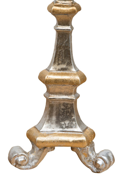 Biscottini Candeliere in legno finitura foglia argento e oro. Made in Italy L13XPR13XH29