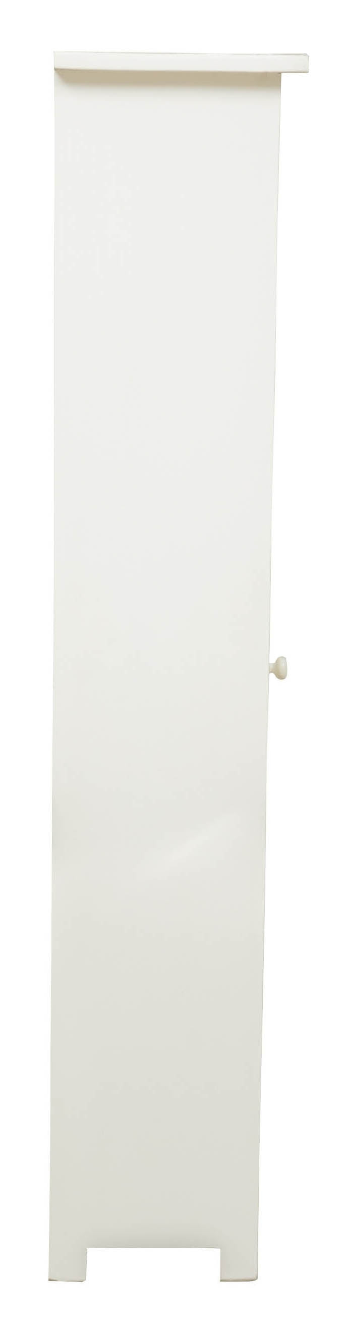 Biscottini Vetrinetta Country in legno massello di tiglio finitura bianco anticato.Made in Italy