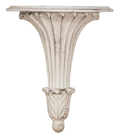 Biscottini Mensola a muro in legno finitura bianco anticato RIGHE Made in Italy Offerta