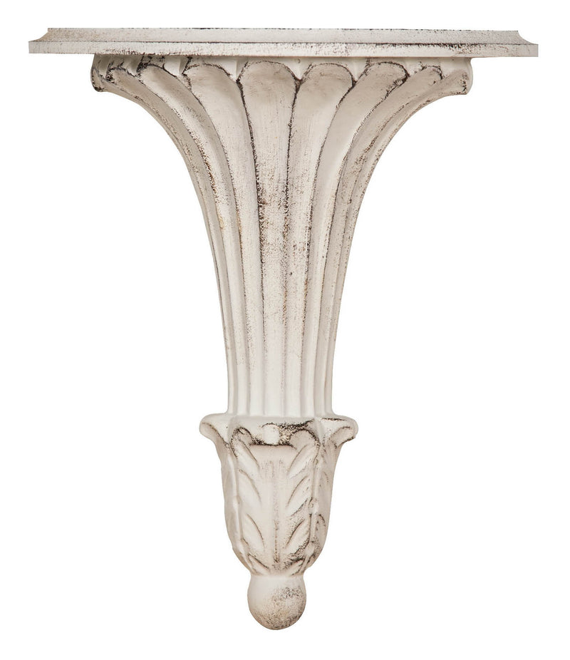 Biscottini Mensola a muro in legno finitura bianco anticato RIGHE Made in Italy Offerta