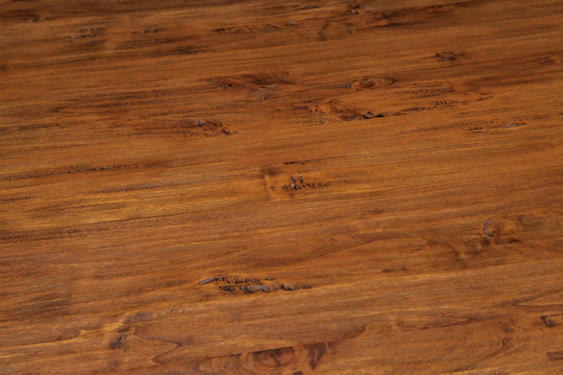 Biscottini Tavolo Country allungabile legno massello di tiglio finitura noce. Made in Italy