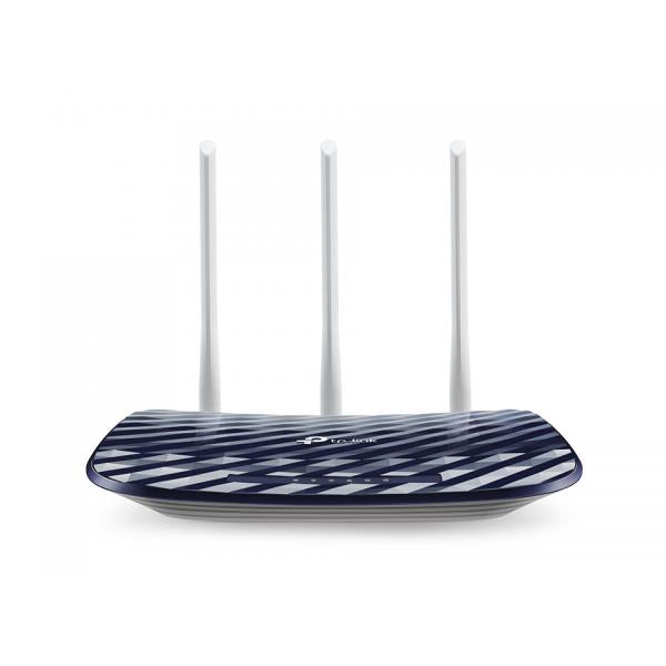 TP-LINK Router Wi-Fi AC750- MediaTek- 433Mbps at 5GHz + 300Mbps at 2.4GHz- 802.11ac/a/b/g/n- 10/100M LAN- Wireless On/Off- 2 ant