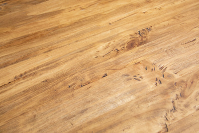 Biscottini Tavolo Country allungabile in legno massello di tiglio struttura grigio anticato piano naturale L120xPR80xH80 cm. Made in Italy