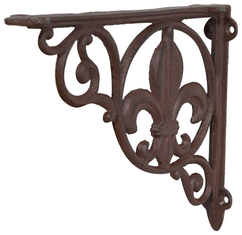 Biscottini Mensola a muro in ghisa L23,3xP3xH17,5 cm finitura ruggine anticata Reggi