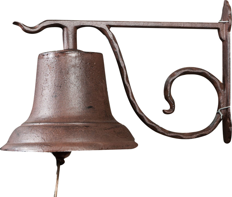 Biscottini Campana a muro in ghisa L49xPR30xH33 cm finitura ruggine anticata realizzata
