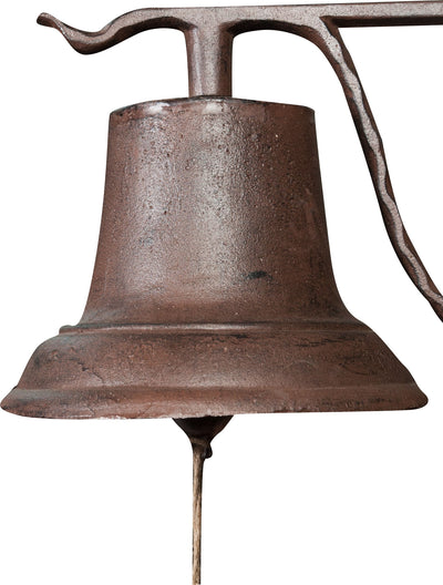 Biscottini Campana a muro in ghisa L49xPR30xH33 cm finitura ruggine anticata realizzata